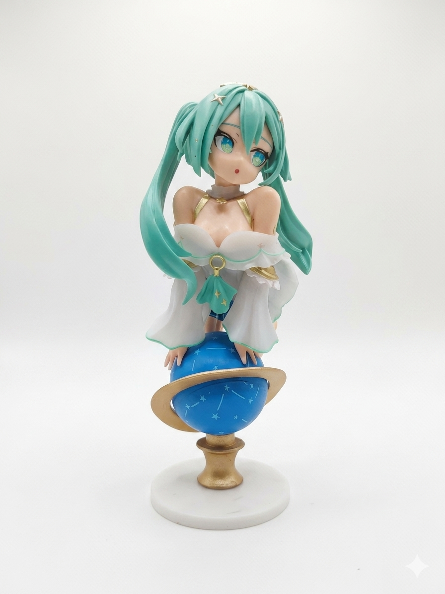 Miku on Globe