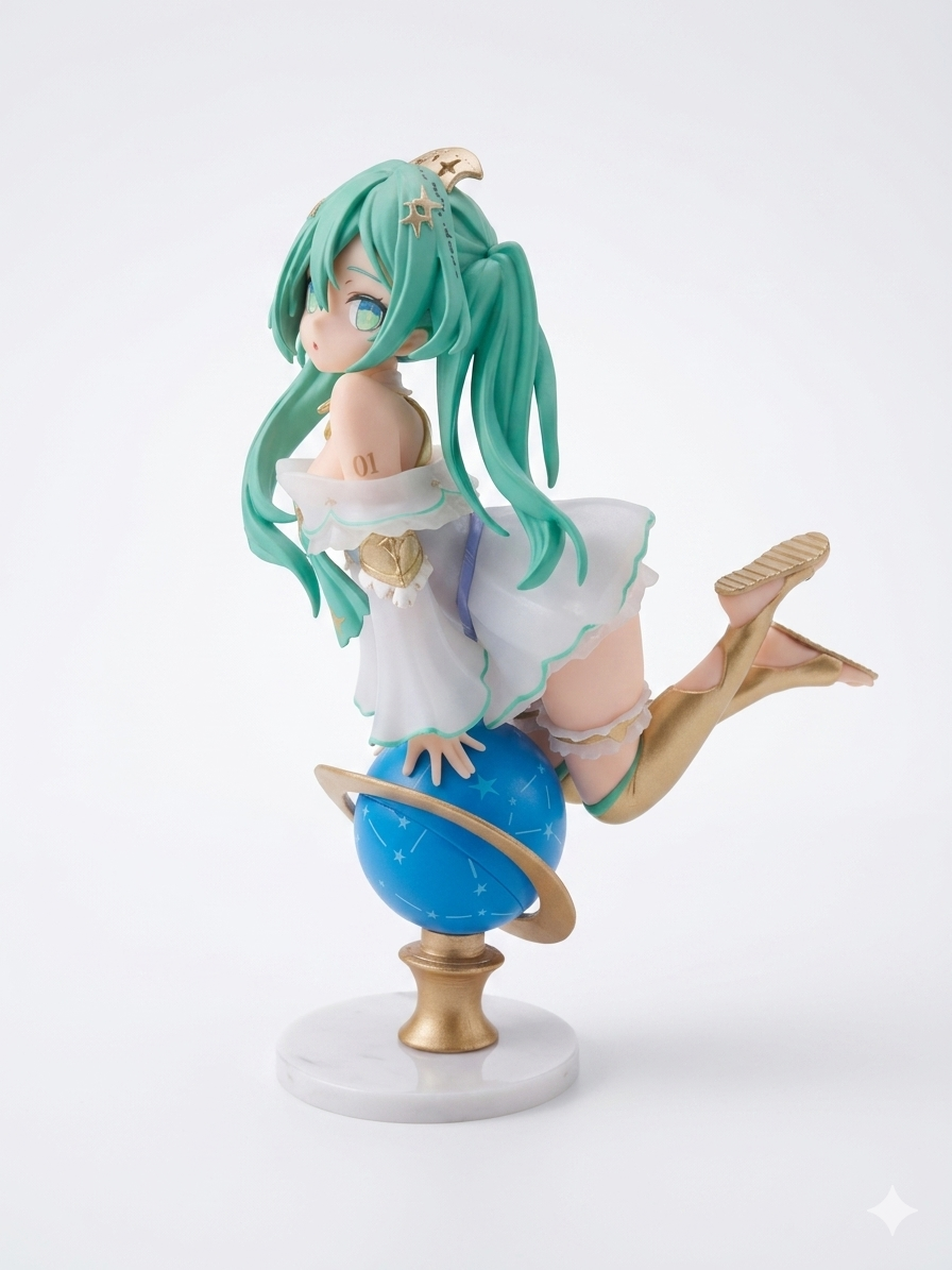 Miku on Globe
